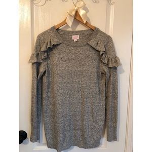 Gray maternity sweater